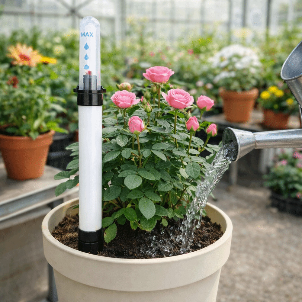 Indicador de nivel de planta con pantalla de boya medidor de nivel de agua inteligente plantas en maceta