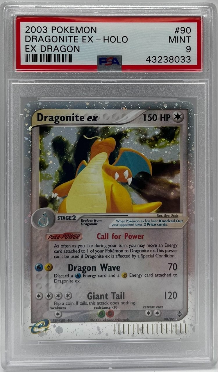 Pokemon Dragonite ex Dragon Holo #90 PSA 9 Mint