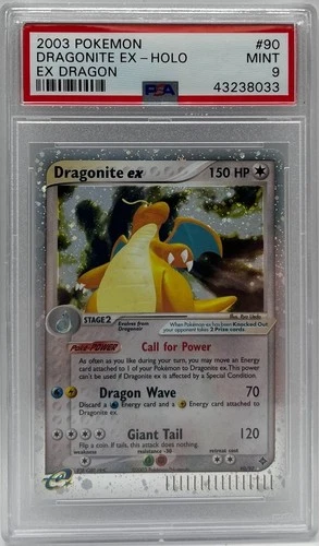 Pokemon Dragonite ex Dragon Holo #90 PSA 9 Mint