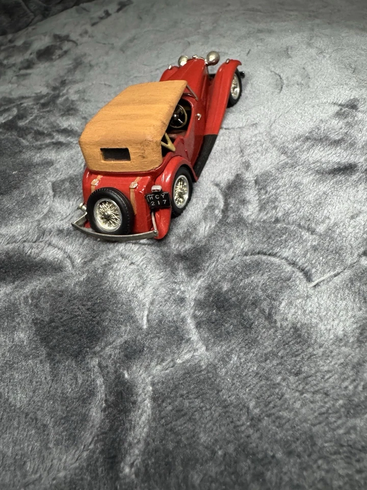 Modelo Western Models WMS43 1934 Jaguar SS1 Tourer escala 1/43 de metal blanco Foto 3 de 4