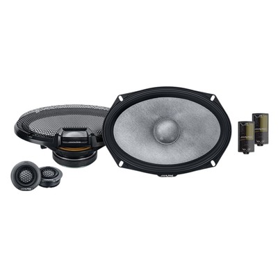 Alpine R-Series R2-S69C 6×9'' 2-Way Component Speakers with 300 Watt Peak Power