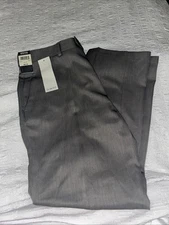 $95 Kenneth Cole Reaction Men’s Slim fit Dress Pants Heather Grey 40 X 32