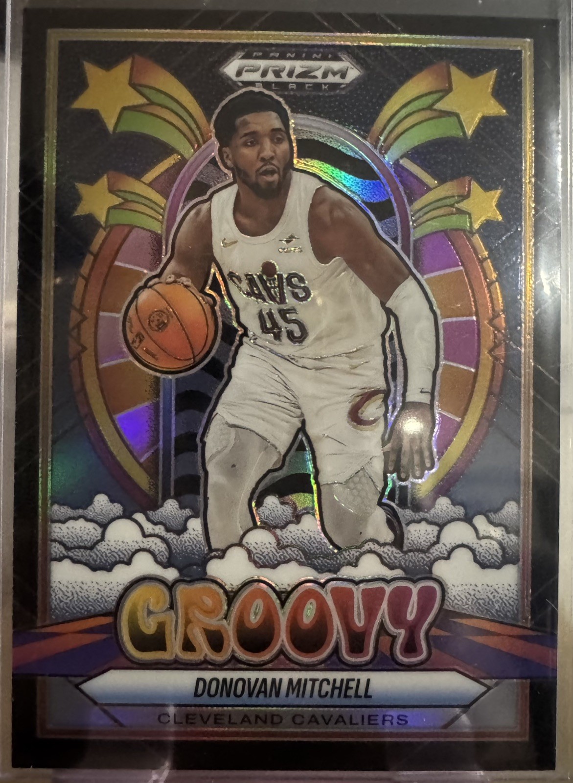 Donovan Mitchell 2024-25 Panini Prizm Black Groovy Case Hit #12 SSP