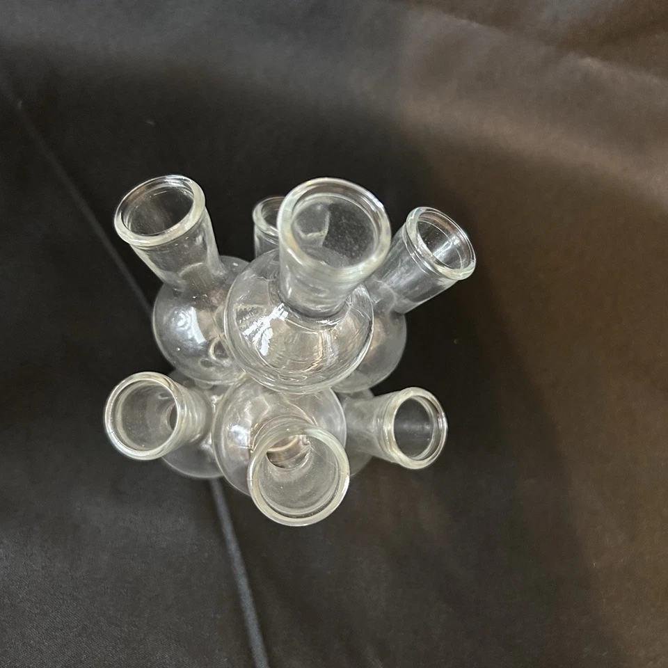 Estación de propagación de plantas de vaso de vidrio vintage 25 tubos de ensayo jarrón rooter 2 piezas Foto 3 de 4