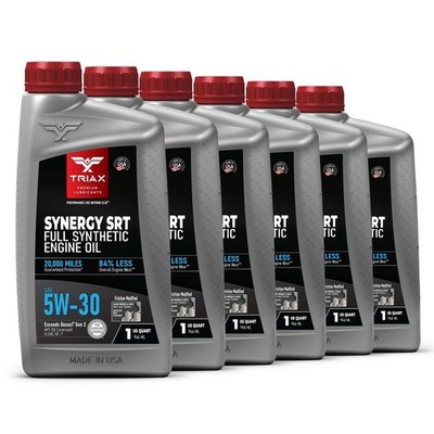 TRIAX Synergy SRT 5W-30 Full Synthetic PAO and Ester Engine Oil (1 Quart) 6 Pack