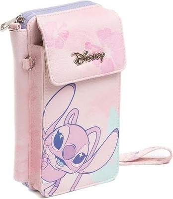 Disney Lilo & Stitch Pink Engel Umhängetasche Handytasche Geldbörse Mittel 2025