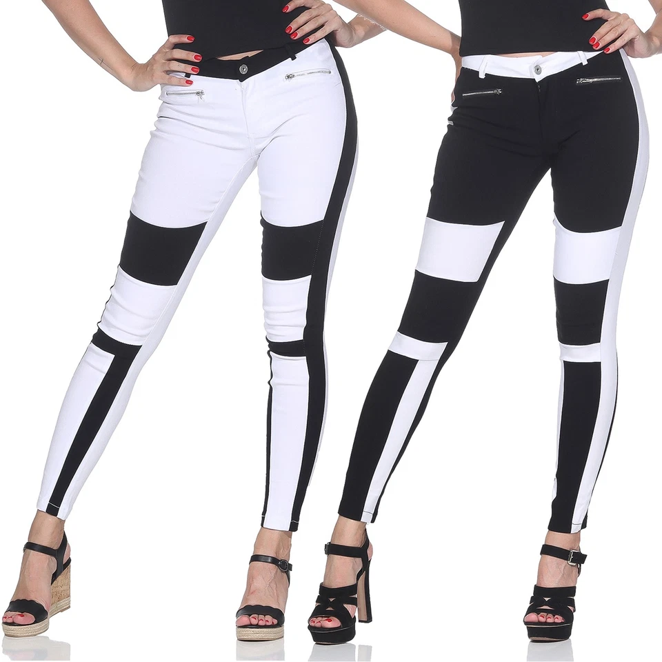 Damen Skinny Jeggings Slim Fit Hose Röhren Treggings Leggings Stretch Hüfthose - Bild 1 von 1