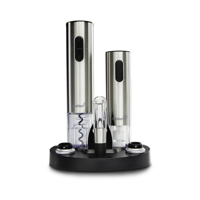 #ad Ivation Electric Wine Gift Set – Includes Bottle Opener Aerator Vacuum P $65.23