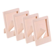 4 Pcs Mini Picture Frames 2.4 x 3.5 Inch Rectangle Photo Frame, Pink