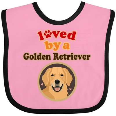 Inktastic Golden Retriever Dog Lover Baby Bib Pets Puppy Breed Animal Clothing