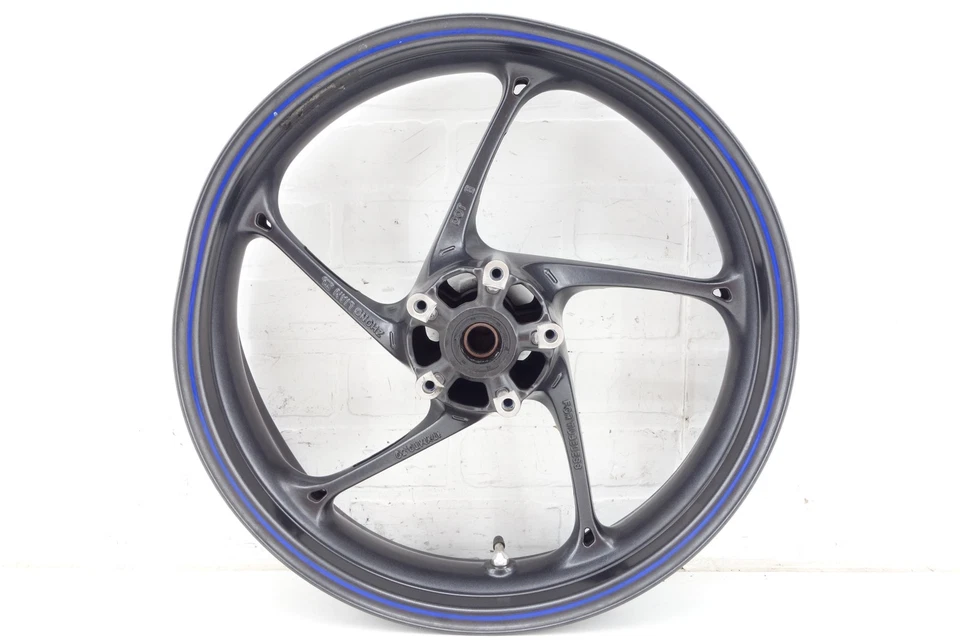 Llanta doblada rueda delantera OEM 13-16 Triumph Daytona Street Triple 675 video T2000342 Foto 3 de 4