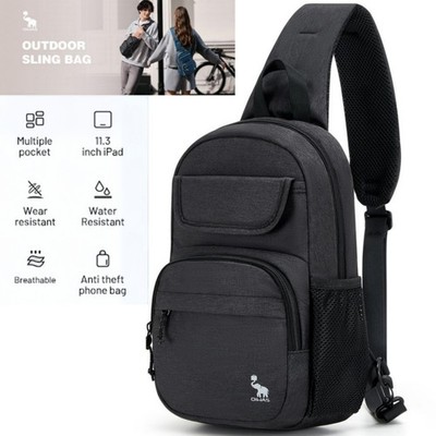  OIWAS Sling Bag Crossbody Backpack Shoulder Bag Travel Chest Pack for Men Wowen