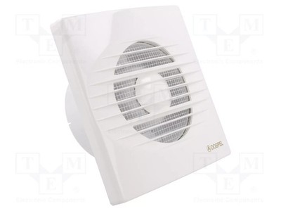 axial Lüfter: AC 100m3/h 230VAC 40dBA gleitend IPX4 Ø99mm