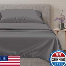 Mayfair Linen Twin XL 100 Egyptian Cotton 600TC 3 PC Bed Sheet Set Deep Pocket