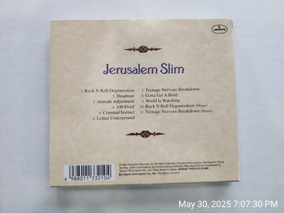 Jerusalem Slim Japan CD OBI 11 Tracks Hard Rock 1992 Michael