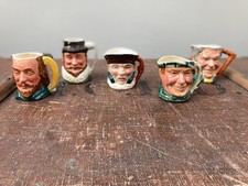 Vintage 5 x Toby Character jugs  Lancaster Sandland Shakespeare Raleigh Scottie