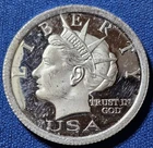 A 2006 Norfed Liberty $5 One Fourth 1/4 Troy Ounce .999 fine silver round