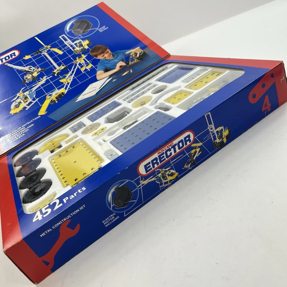 Meccano/Erector Construction Set #4 Makes 51 Models # 030404 New Never Assembled - Image 3 of 4