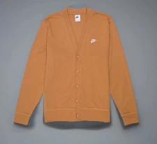 New Nike Club Knit Fairway Cardigan Sweater Retro FN3898 Men's sz L-TALL