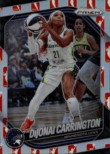 2025 Panini Prizm WNBA WNBA Logo Prizms DiJonai Carrington Card #9