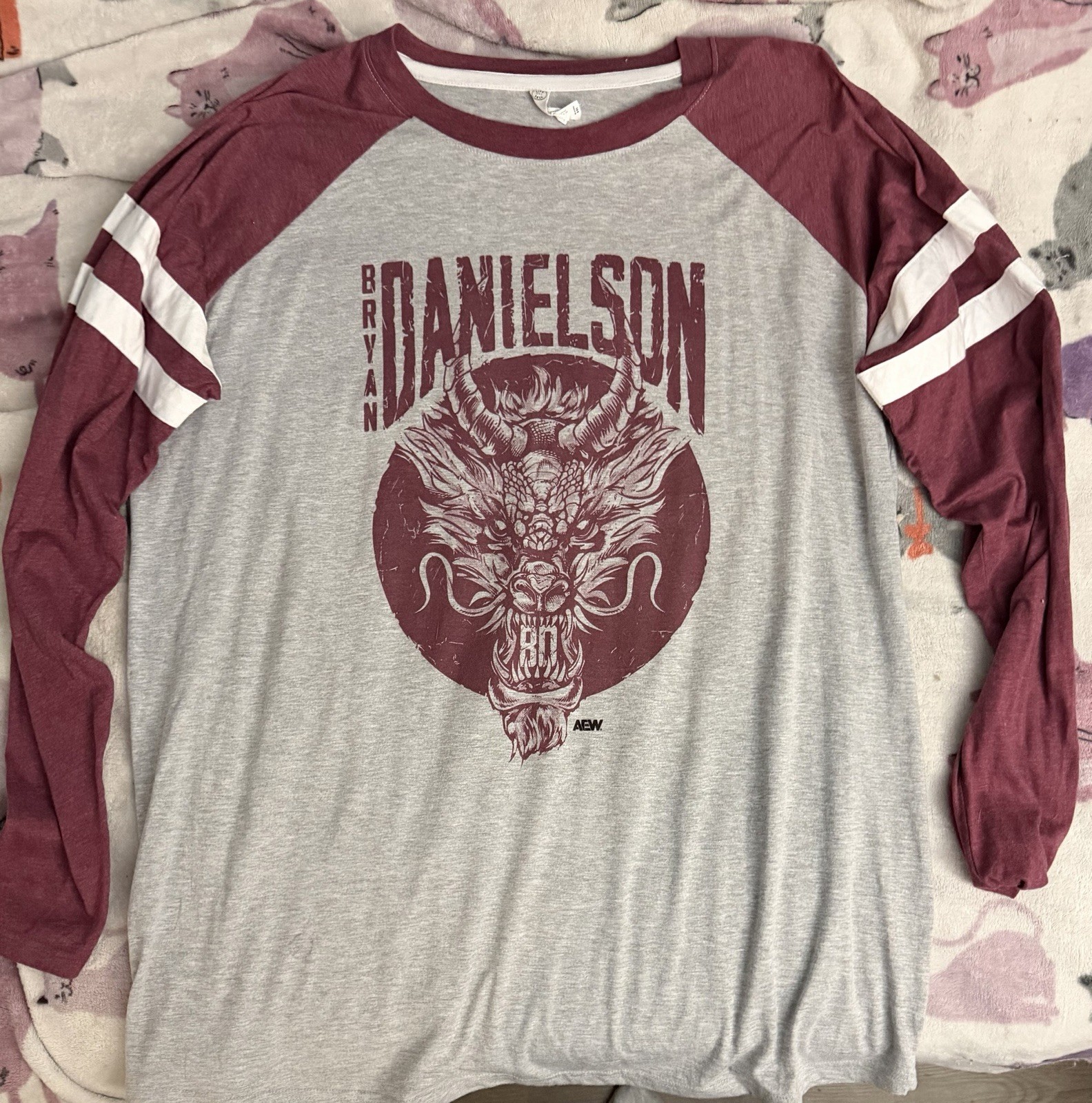 Bryan Danielson American Dragon T-Shirt 2XL WWE AEW NJPW Long Sleeve