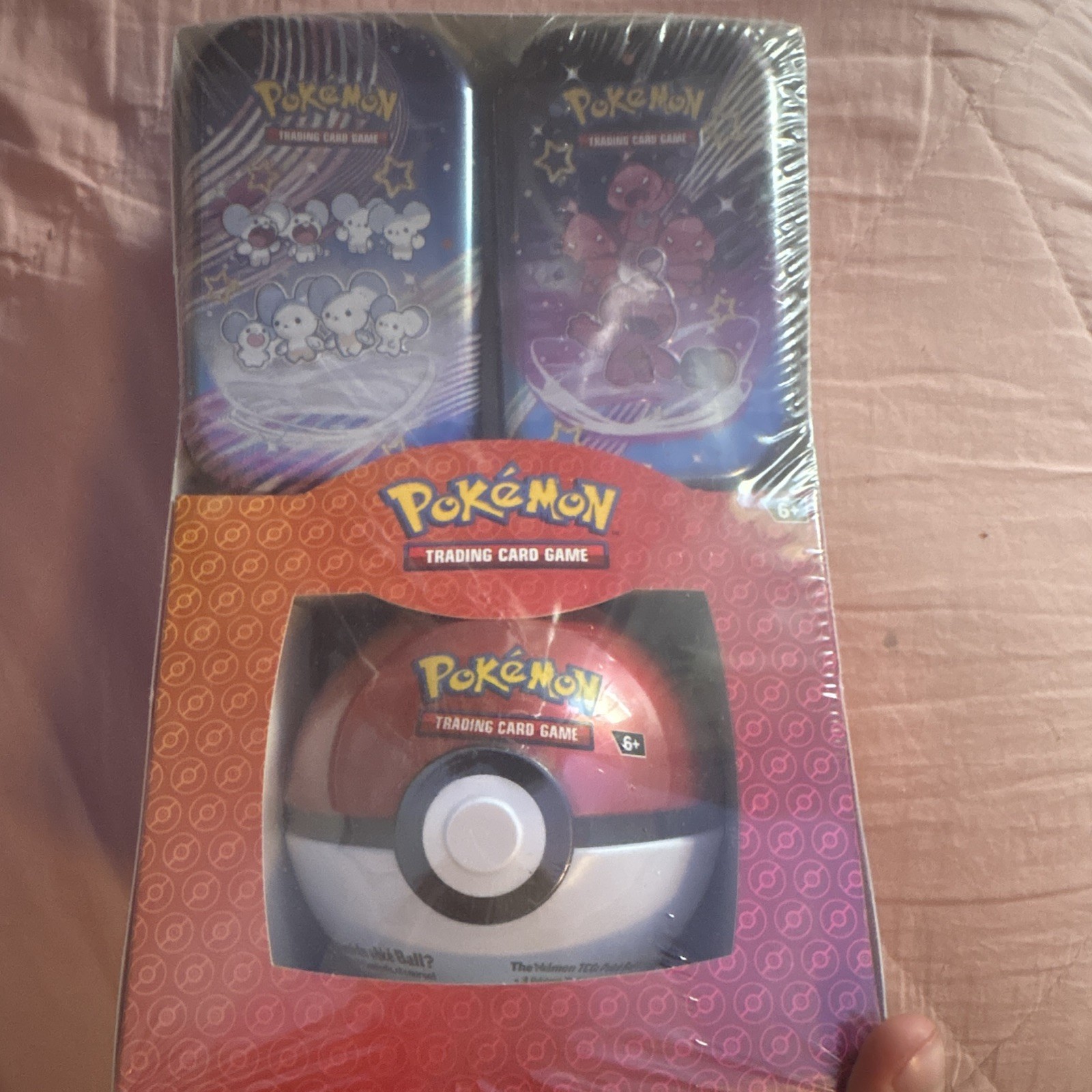 Pokémon TCG Poké Ball Tin 3-Pack Booster Packs Paldean Fates English 2024