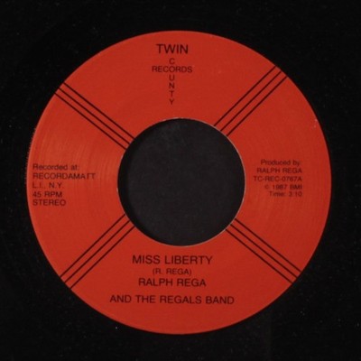 RALPH REGA: miss liberty / never gonna lose it TWIN CITY 7'' Single 45 RPM