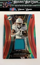 2024 Panini Select DSM-JWT Jaylen Wright Draft Selections Memorabilia Red Prizm