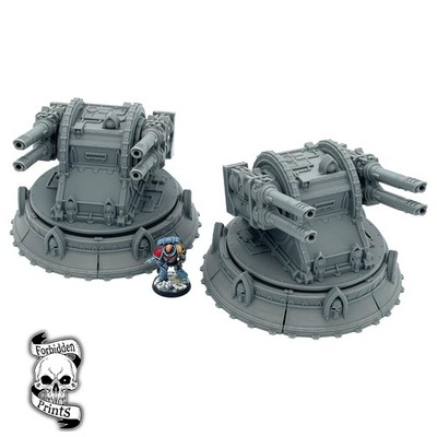 Set Imperator Sentry Geschütztürme Laserkanonen 28 mm Wargaming Landschaft Tischplatte