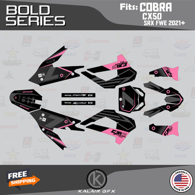 Graphics Kit for COBRA CX50 SRX FWE 2021 Bold - PINK