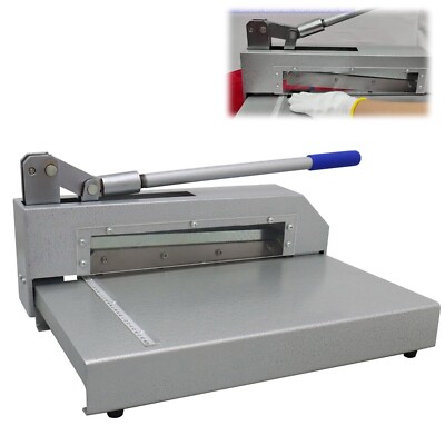 Manual Guillotine Shear Gauge Metal Steel Sheet Plate Cutter 12.59'' Feeding