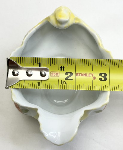 VTG Hand Painted Creamer Fluted Edge Yellow Peach Roses Cottagecore Victorian - 第 10/11 張圖片