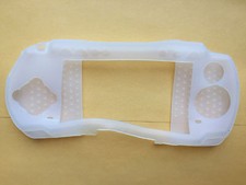 Sony PSP 2001 2000 2002 White Silicone Protective Skin Cover Case NEW