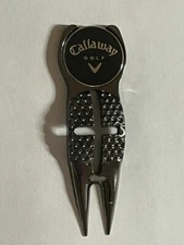 Crosshairs Divot Tool & 1" Callaway Flat Coin Style Golf Marker - A Beauty!
