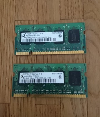 DDR2 RAM 1GB 2x512MB Infineon Qimonda Speicher PC-5300 667MHz SO-Dimm Notebook L