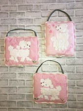 KIMBERLY GRANT COCALO OOH LA LA SOFT WALL HANGING SET POODLES PARIS PINK FRENCH