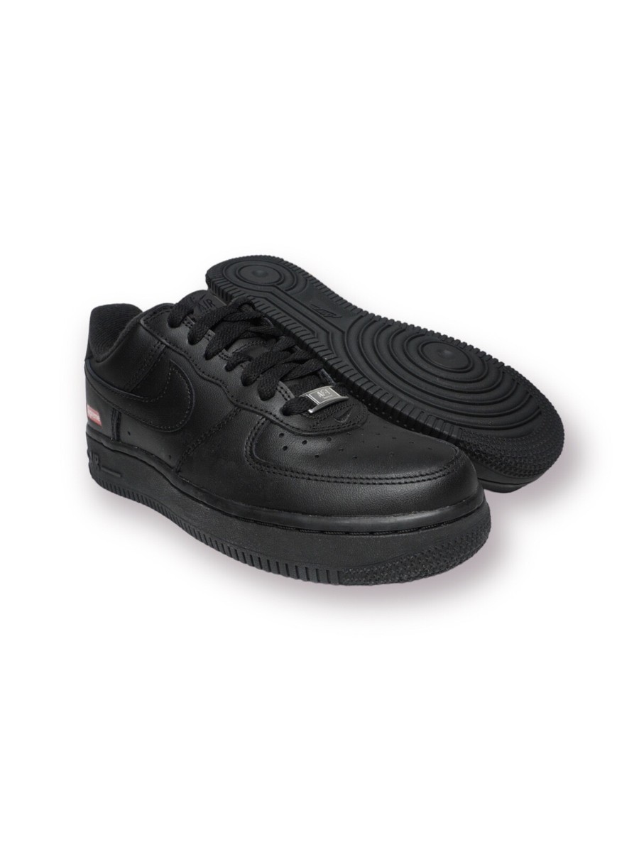 Supreme × Nike Air Force 1 Low Black Nike Air Force 1 Low Supreme Black – YankeeKicks Online