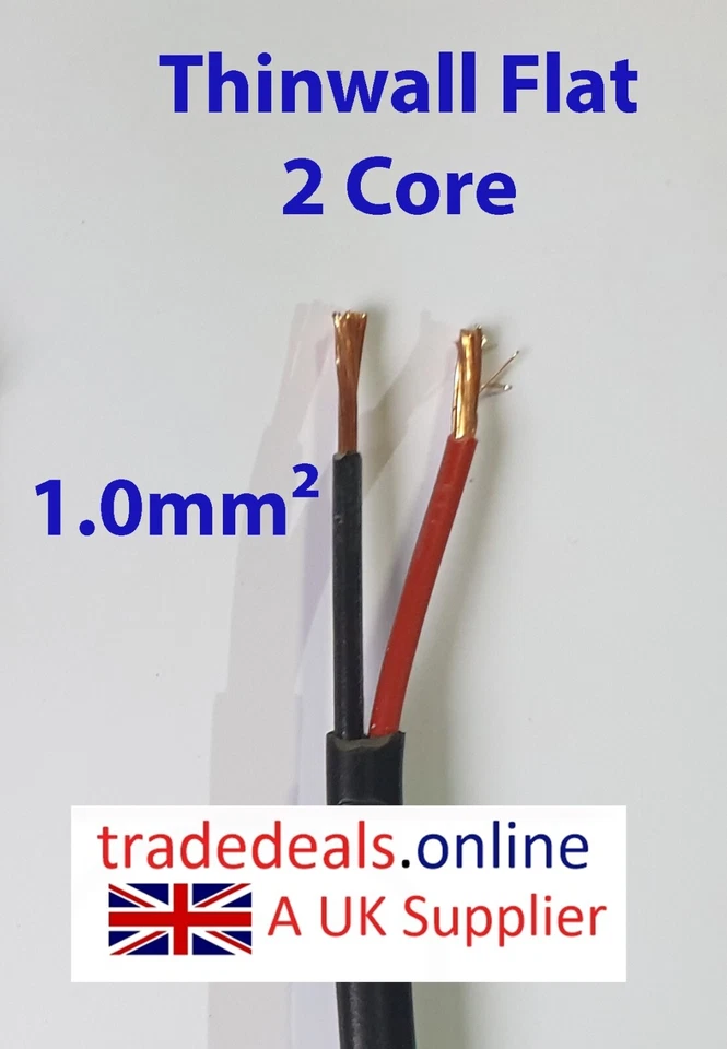 Thinwall Auto Cable 12/24volts  Thin Wall  Flat Twin  Cut to Length by the metre - Image 3 of 4