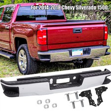 Step Bumper Assembly For 2014-2018 Chevy Silverado 1500 Chrome With Corner Step
