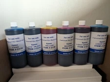 6,000ML  PREMIUM COMPATIBLE EPSON BULK INK REFILL # 552 (C-Y-M-K-LC-LM)