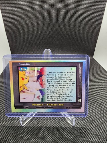 2000 Topps Pokemon TV Animation Edition I CHOOSE YOU! Series 2 #EP1 Episode Card - Bild 2 von 6
