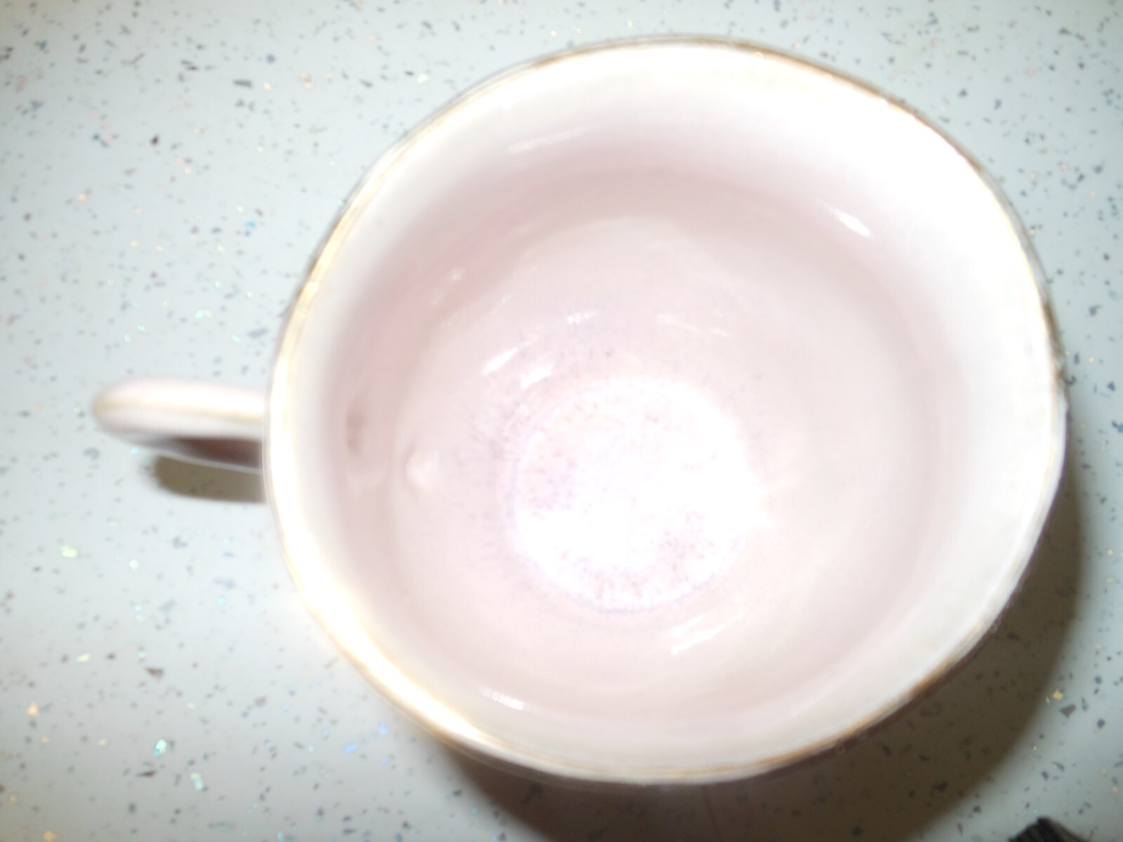 Mug Dusty Pink Gold Rim Oliver Bonas eBay