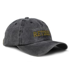 Washed Cotton Baseball Cap United States Army Retired A Dad Hats for Men Women
