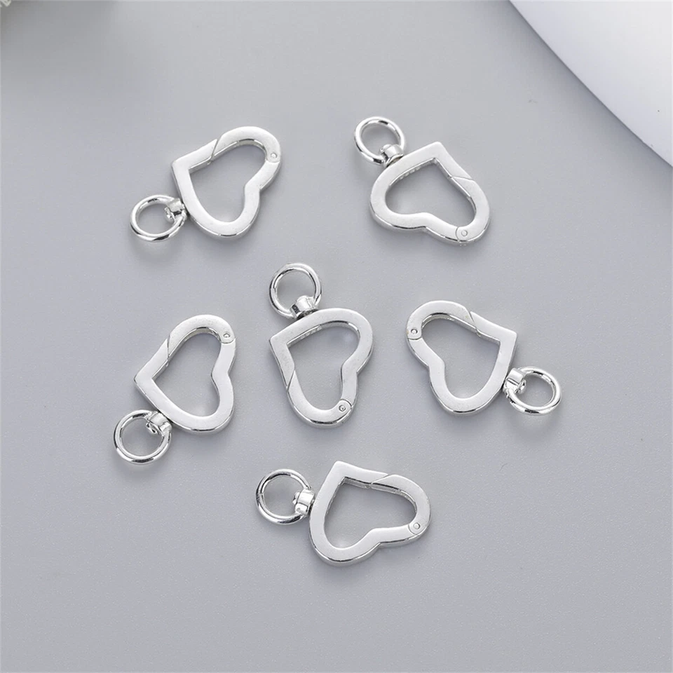 1pc 925 Sterling Silver Rotating Buckle Clasp Connectors DIY Jewelry Making - Image 2 of 4