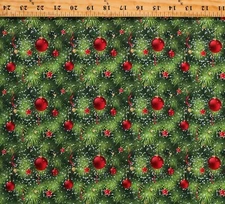 Cotton Christmas Trees Christmas Festive Holidays Fabric Print by Yard D503.49