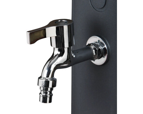 Solardusche Gartendusche 190 l H 119 cm Aluminium mit Kalt- und Warmwasserhahn - Bild 6 von 7