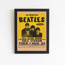 The Beatles Shea Stadium Concert Poster