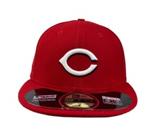 Made in USA Cincinnati Reds New Era 59Fifty Baseball Cap Fitted Hat Red size 7