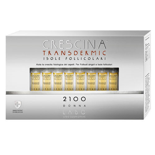 LABO-CRESCINA-TRANSDERMIC-ISLANDS-FOLLICULAR-GROWTH2100-Hair-Woman-40 Ampoules