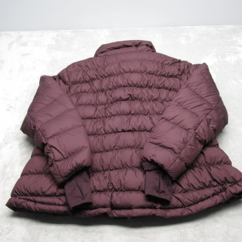 Athleta Jacket Womens 2X Purple 90% Down Thumbholes Quilted Puffer Full Zip - Image 3 of 4